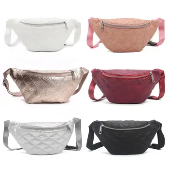 

Women Fanny Pack Chest Bags Leather Phone Pouch Belt Waist Bum Bag Waist Pocket
