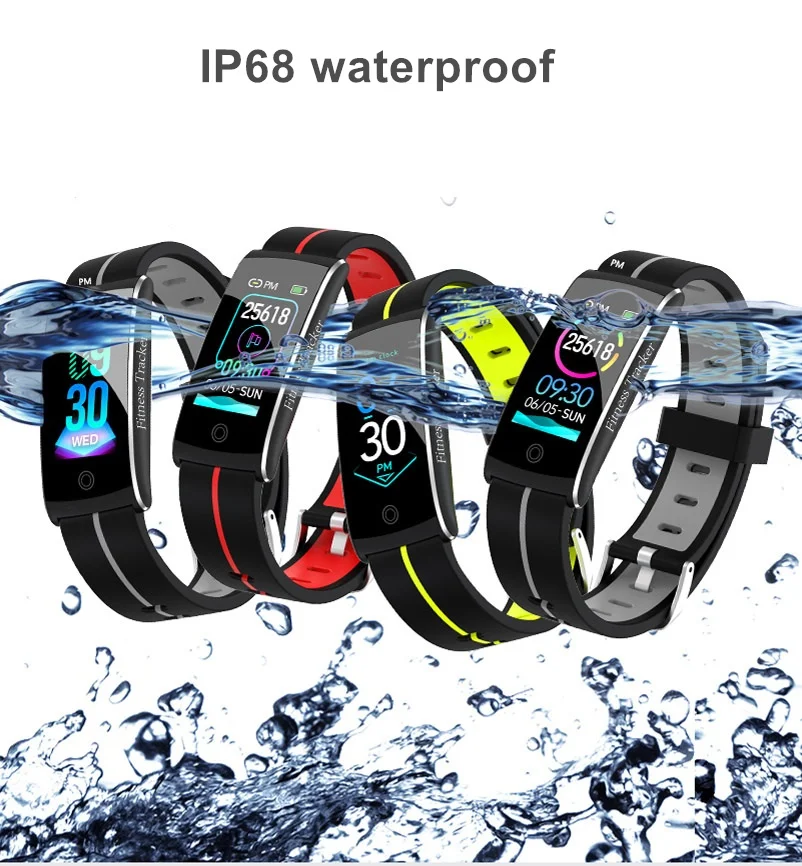 F 10C Смарт часы IP68 Водонепроницаемый Полный Круглый дисплей сенсорный смарт ECG PPG