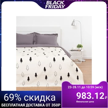 

Bedspread "Ethel" Winter forest, 200 * 215 cm, 100% cotton 5017259