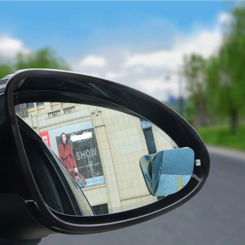 360 градусов автомобиля слепое зеркало заднего вида внешние авто аксессуары широкоугольная форма вентилятора выпуклое зеркало заднего вида зеркала