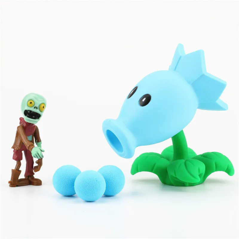 Style 2 PVC Plants VS Zombies Action Figure Toys PVZ Peashooter Chomper Zombie Anime Figures Model Funny Toys For Children - Color: Style 2