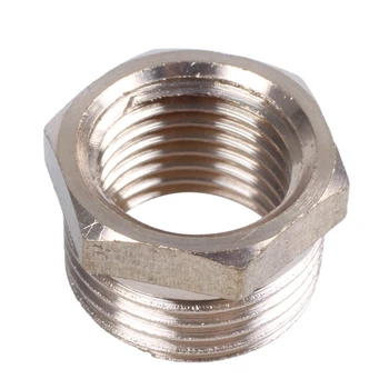 

New-3/8" PT Male to 1/4" PT Female Hex Thread Bushing Piping Connector
