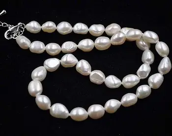 

New 9-10mm Baroque freshwater pearl Necklace 18INCH