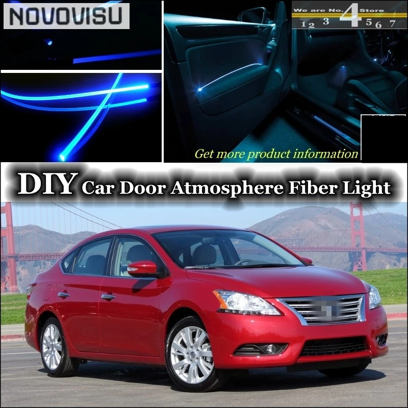 Нововусу для Nissan Sentra Sylphy Pulsar седан внутренний окружающий свет тюнинг атмосферу