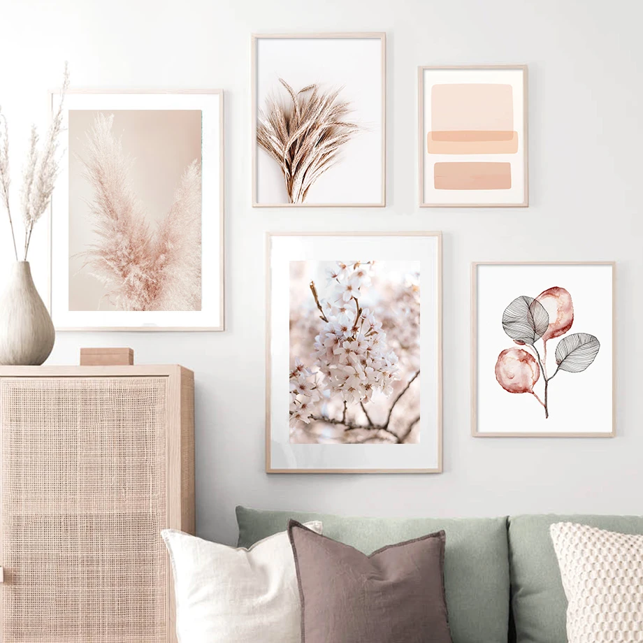 Toile D Art Mural Avec Citation De Fleur De Ble Fanee Peinture Affiches Et Imprimes Nordiques Images Murales Pour Decoration De Maison Aliexpress