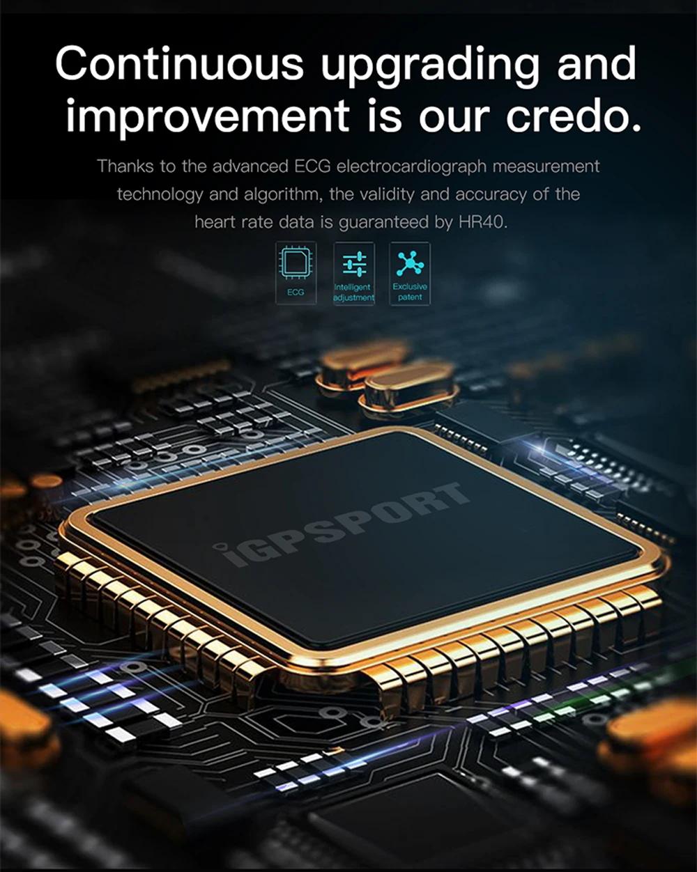 iGPSPORT HR40 smart Heart Rate Monitor Cycling & Running Professional Pulse Monitor Support bicycle Computer & Mobile APP