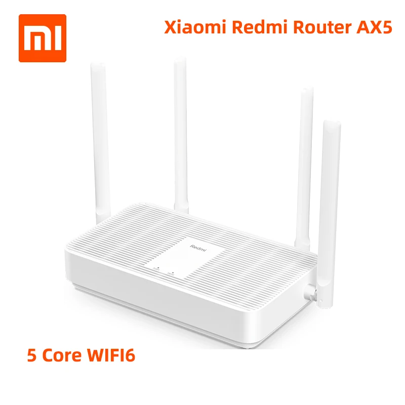 Новый Xiaomi Redmi Router AX5 WiFi 6 1800 5-ядерный 256M сетчатый домашний IoT 4 усилитель сигнала 2 4G 5