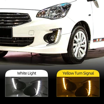 

2Pcs DRL For Mitsubishi Attrage Mirage G4 2012 2013 2014 2015 2016 2017 LED Car Daytime Running Light Driving Fog Day Lamp