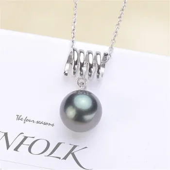 

S925 Sterling Silver Material Pendant Clasp Pearl Pinch Clip Bail Pendant Connectors Bail Beads Jewelry Findings Accessories