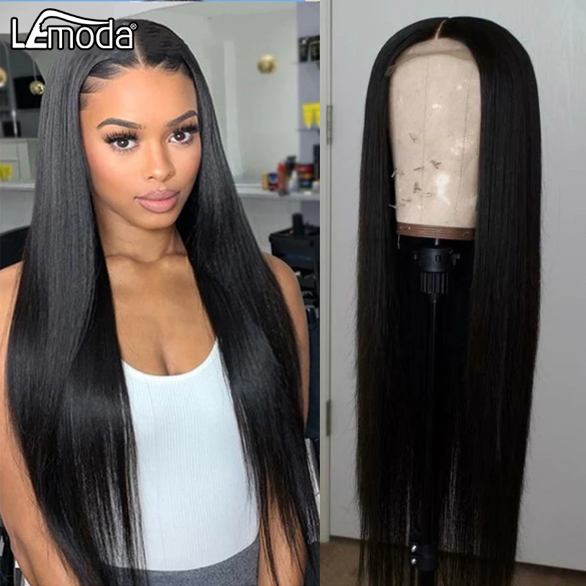 30inch 4x4 Lace Closure Wig Straight Lace Front Wig Human Hair Wigs For