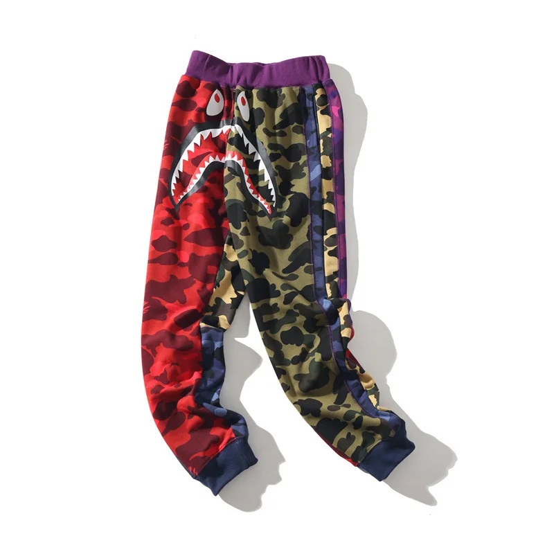 

Japanese-style Popular Brand Camouflage Multilayer Joint Trousers Men And Women Couple Clothes Autumn Beam Leg Sweatpants