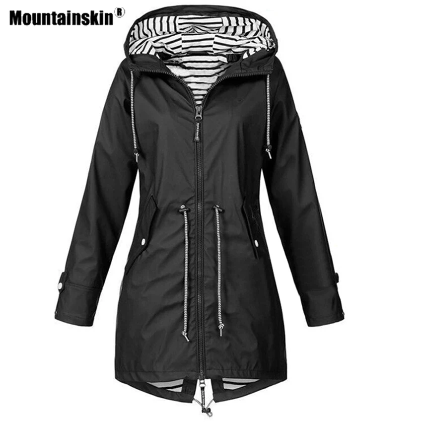 Mountainskin осенние женские походные куртки для спорта на открытом воздухе, теплые ветровки на молнии для альпинизма, кемпинга, треккинга, Женское пальто VB108