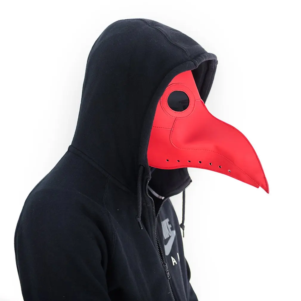 Маска с клювом Косплей черно-белое зеркало Хэллоуин птица рот маска Чумного доктора маска вороны Мульти Стиль Горячая
