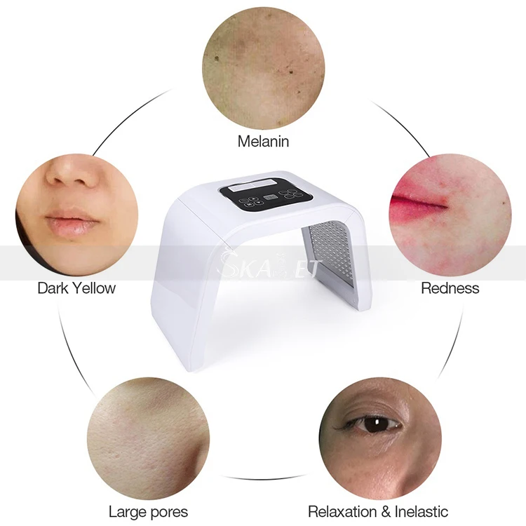 Портативный 7 цветов PDF светодиодный маска Фотон лицевая светильник терапии Уход за лицом Красота машина для дома Применение