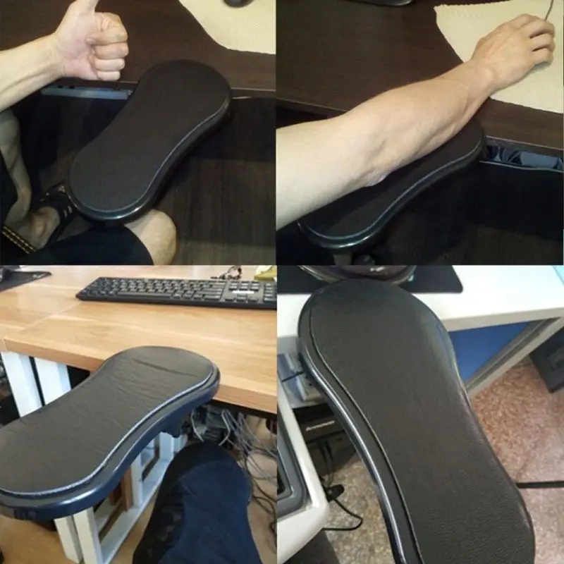  Rotating Computer Arm Rest Pad Ergonomic Adjustable PC Wrist Rest Extender Desk Hand Bracket Home O