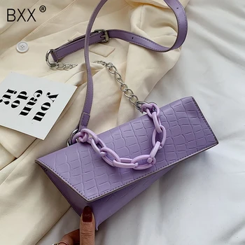 

[BXX] Stone Pattern PU Leather Crossbody Bags For Women 2020 Spring Small Shoulder Handbags Lady Travel Cross Body Bag HM062