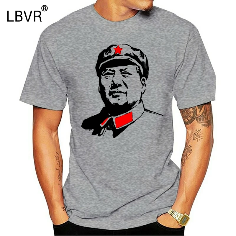 Футболка унисекс MAO ZEDONG-CHAIRMAN модная футболка с коротким рукавом триколор 2019 |