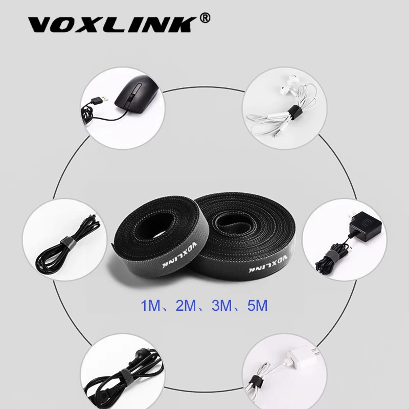 Ремешок для хранения кабеля VOXLINK 0 5 м/1 м/2 м/3 м/5 м липучка iPhone Xiaomi Samsung кабель