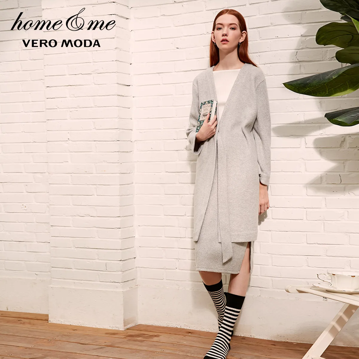 Vero Moda женский вязаный кардиган средней длины с поясом | 3184R3507