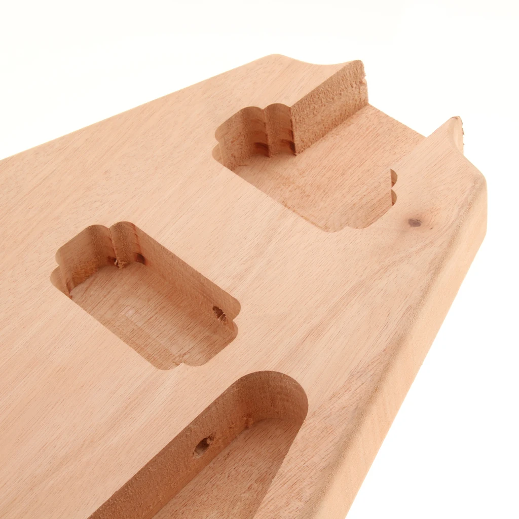 

Durable Solid Wood Guitar Unfinished Body for Electric Guitar Bass DIY