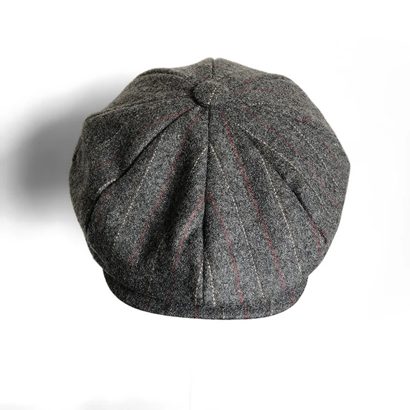 Casquette, шерстяные кепки Newsboy для мужчин, серые, в елочку, плоские шапки, для женщин, кофейного цвета, британские художники, шапка, осенне-зимние шапки и шапки BLM202