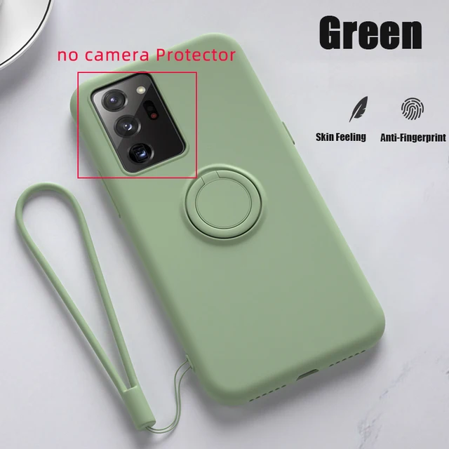 S20 Ultra S20Ultra S20 Plus S20FE Case Liquid Silicone Soft Ring Shockproof Cover for Samsung Galaxy S20 Ultra S20 fe Plus S20FE S20 FE green