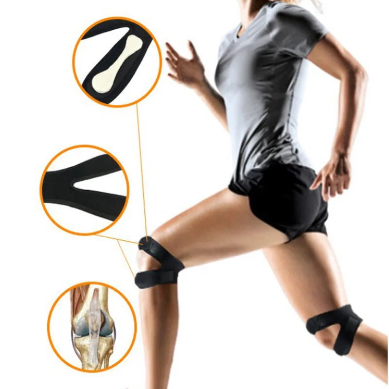 1PC Adjustable Patellar Support Compression Knee Pads Elastic Breathable Knee Strap​ Men Women Fitness Running Sport Brace