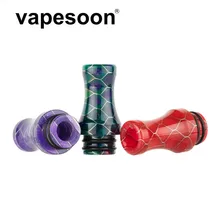 high quality Flat Long Resin Vape Mouthpiece 510 Snake Drip Tip for e-Cigarette 510 Atomizer Melo 3 Mini Tank IJust S Kit etc
