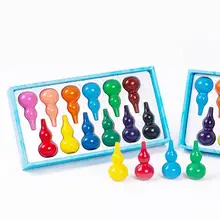 12 шт детские безопасные нетоксичные Влагостойкие цветные мелки 3D Детские школьные канцелярские товары для рукоделия