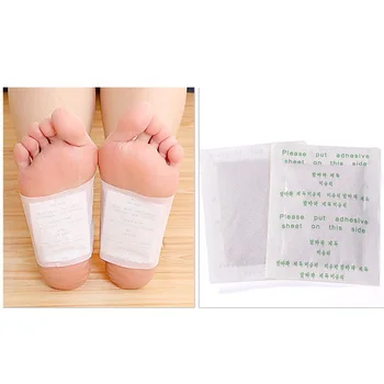 

20PCS/lot Kinoki Detox Foot Patch Bamboo Pads Patches With Adhersive Foot Care Tool Improve Sleep slimming Foot sticker