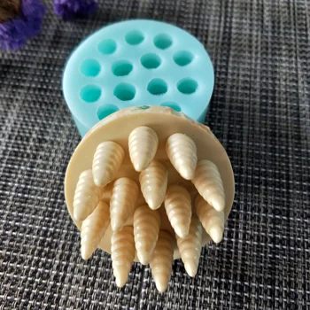 

QT0163 PRZY Soap Mould Mini Horn of Unicorn Silicone Mold Handmade Soap Making Molds Candle Silicone Mold Resin Clay Moulds