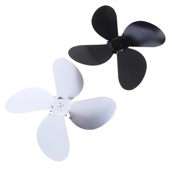 

4 Blades Heat Powered Stove Fan Burner Eco Fan Quiet Home Fireplace Fan Efficient Heat Distribution Fireplace Accessories