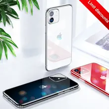 Прозрачный силиконовый чехол для iPhone 11 Pro Max 7 8 6 6S Plus, ультратонкая Прозрачная мягкая задняя крышка из ТПУ для iPhone X XR XS Max, чехол s