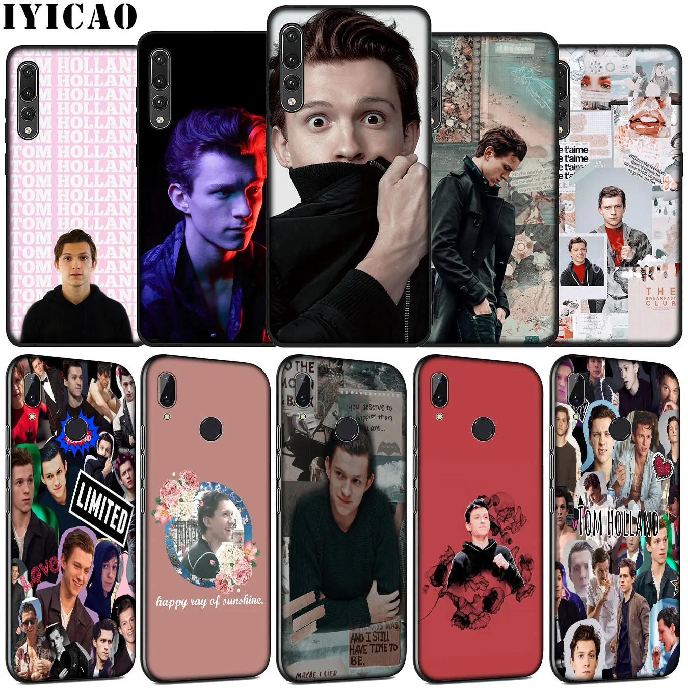 Классный Мягкий силиконовый чехол IYICAO для телефона Tom Holland Huawei P30 P20 Pro P10 P9 Lite Mini 2017