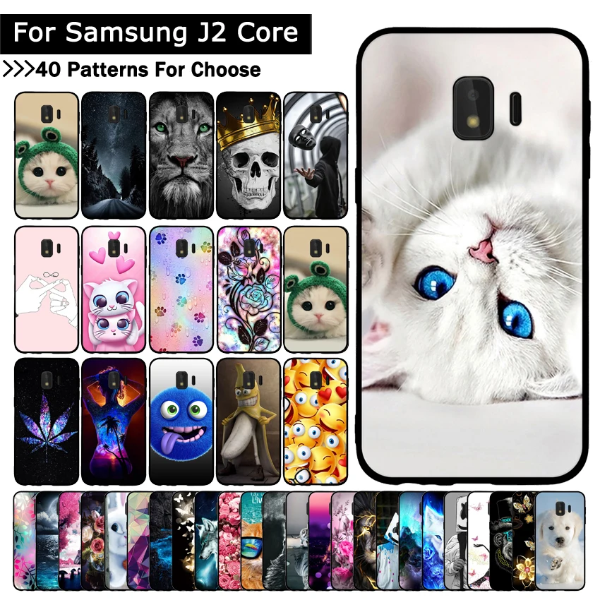 Чехол для samsung Galaxy J2 Core 5,", чехол из ТПУ с милым принтом для samsung J260 J260F J 2 2J J2Core, чехол для мобильного телефона s coque