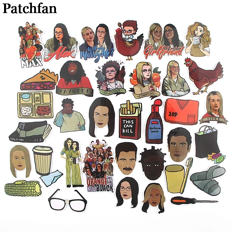 12 компл./лот Patchfan 35 шт./компл. оранжевый-это черный детский стикер в виде букв для DIY настенный телефон Скрапбукинг альбом A2294