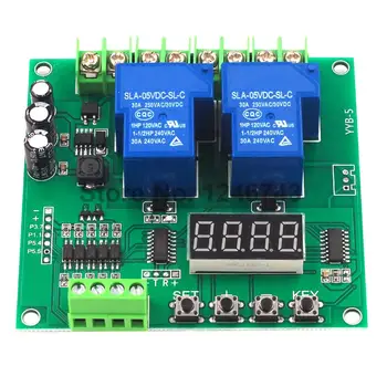 

YYB-5 12V 24V Motor Forward / Reverse Control Board Two Relay Delay Timing Cycle Module motor relay delay module