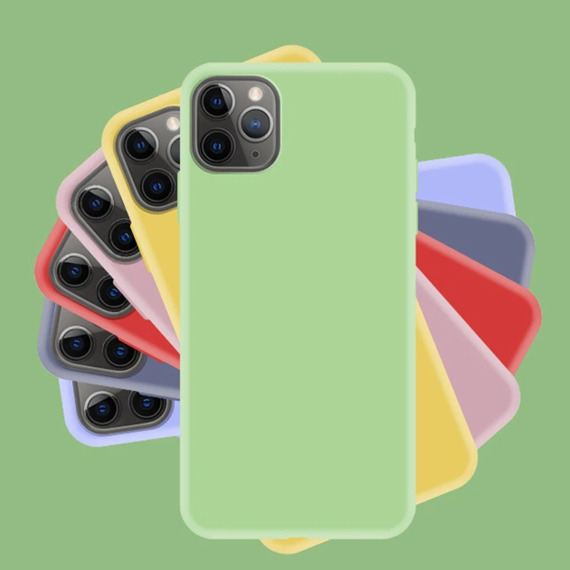FLOVEME Original Liquid Silicone Case for iPhone 11 Pro Max X XS XR 8 7 6 6S Plus Soft Shockproof Cover Full Protective |