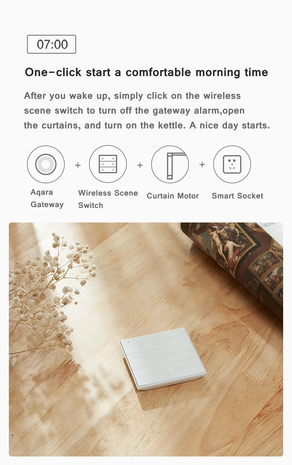 Xiao mi aqara opplle DRAADLOZE Smart Switch internatorale Versie Werken Met mi thuis app для apple Homekit