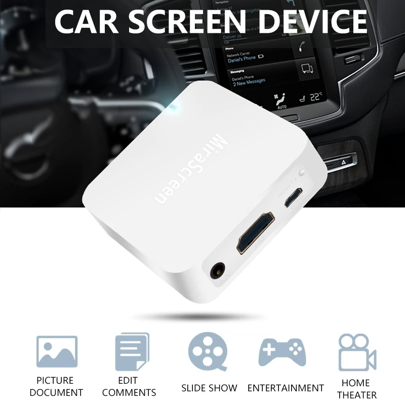 

X7 dongle TV Stick Wifi Display Receiver Wireless Car With same Screen anycast Device Av+Hdmi Dual Interface AirPlay mirascreen