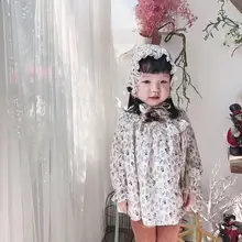 Одежда для маленьких девочек, мини-платье с цветочным рисунком в испанском стиле для девочек, милый комплект с платьем принцессы, высокое качество