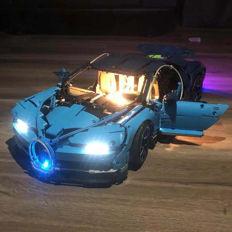 Bugatti чугун модификация RC двигатель совместимый IEGOset 42083 20086 technic MOC гоночный автомобиль строительные блоки игрушки подарки