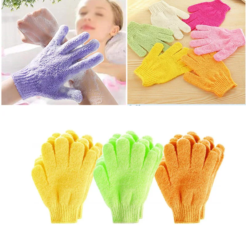 Bath-Glove Cleaning-Scrubber Exfoliating-Wash-Skin Body-Massage Skid-Resistance-Shower