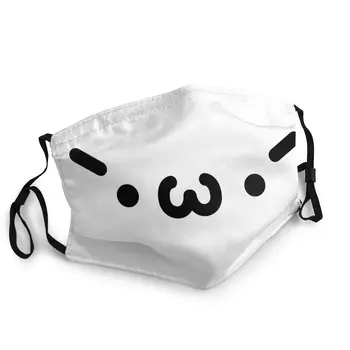 

Shachine Face Non-Disposable Face Mask Printed Cute Dustproof Mask Protection Cover Respirator Mouth Muffle