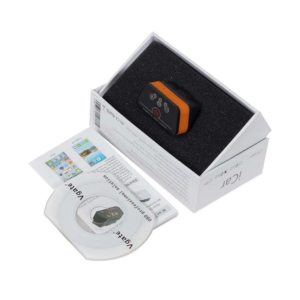 Автомобильный диагностический сканер Vgate icar 2 wifi elm327 v2.1 obdii/eobd scan icar2 /Bluetooth