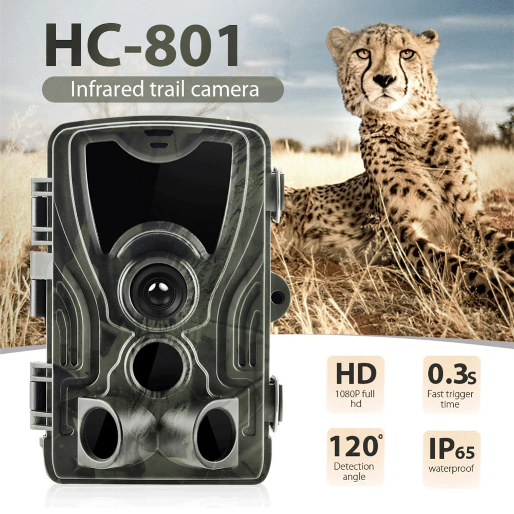 Goujxcy HC801 Trail camera 16mp 1080p 940nm инфракрасный светодиодный охотничий фотоаппарат ночного видения фото ловушки Водонепроницаемая камера Scout suntek