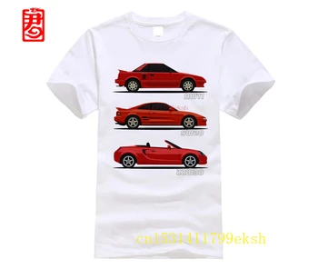 

JDM MR2 Generations T-Shirt Men Organnic Cotton Short Sleeve Create Men's Light Printed TeesMercede