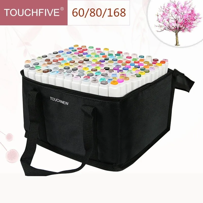 Touchfive artistic pens of 30/40/60/80/168 colours, outline marker set based on alcohol, artist pen drawing manga animation
