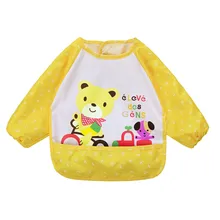 SAGACE/детские нагрудники с рисунками животных из мультфильмов; водонепроницаемый цветной нагрудник для младенцев; нагрудник с длинными рукавами; детский передник с длинными рукавами; комбинезон; нагрудник для кормления