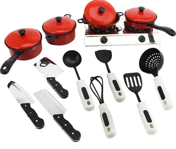 

13pcs/set Kids Classic Pretend House Kitchen Toys Simulation Utensils Cooking Pots Dishes Cookware Pretend Play Toy for Kids